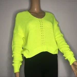 Rue 21 lime green sweater